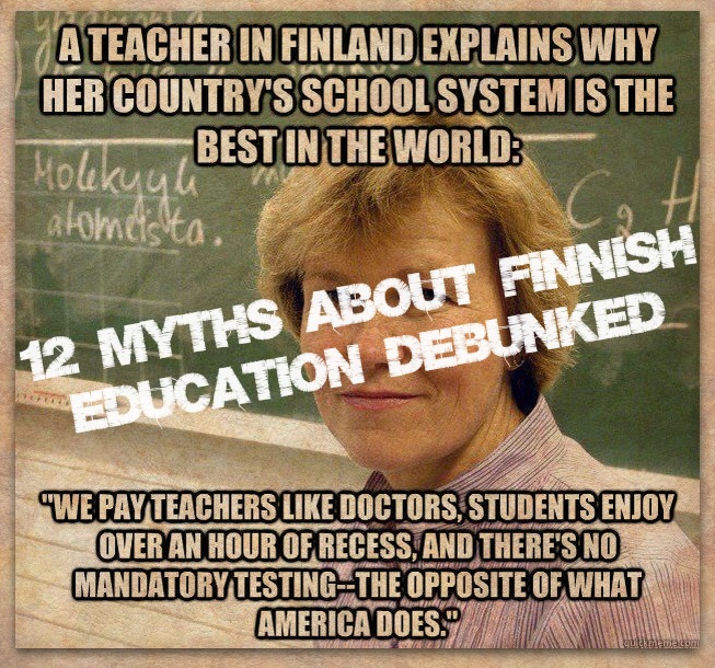 in finland there isn't much homework