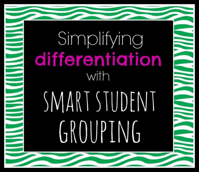 A bright idea for simplifying differentiation with smart student grouping