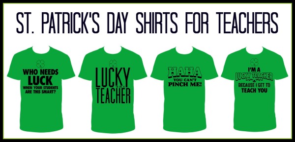 St. Patrick's Day t-shirts for teachers