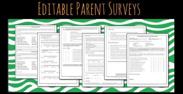 How to use parent surveys to build connections with families | Editable Parent Surveys