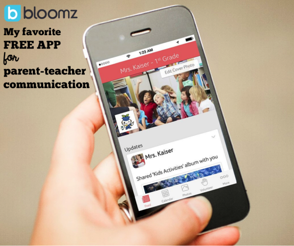 Bloomz: my favorite FREE app for parent-teacher communication