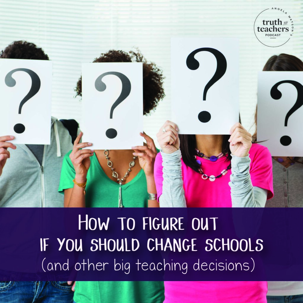 Are you thinking of changing teaching jobs? Moving schools or districts? I will teach you my personal system for making big teaching decisions.