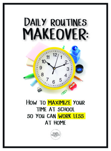 teacher daily schedule makeover