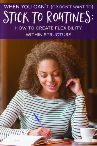 Flexible teacher routine