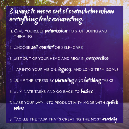 Truth For Teachers - 8 ways to move out of overwhelm