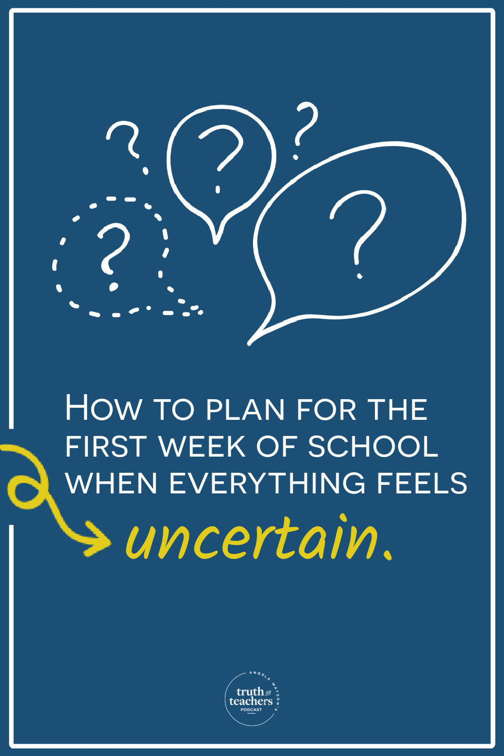 Truth For Teachers - How to plan for the first weeks of school when ...