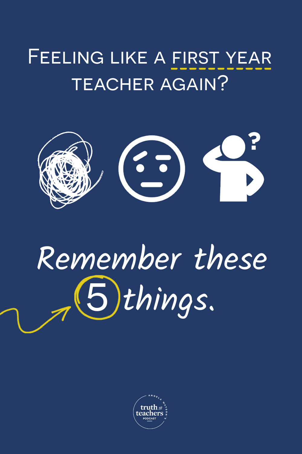 Truth For Teachers - Feeling like a first year teacher again?