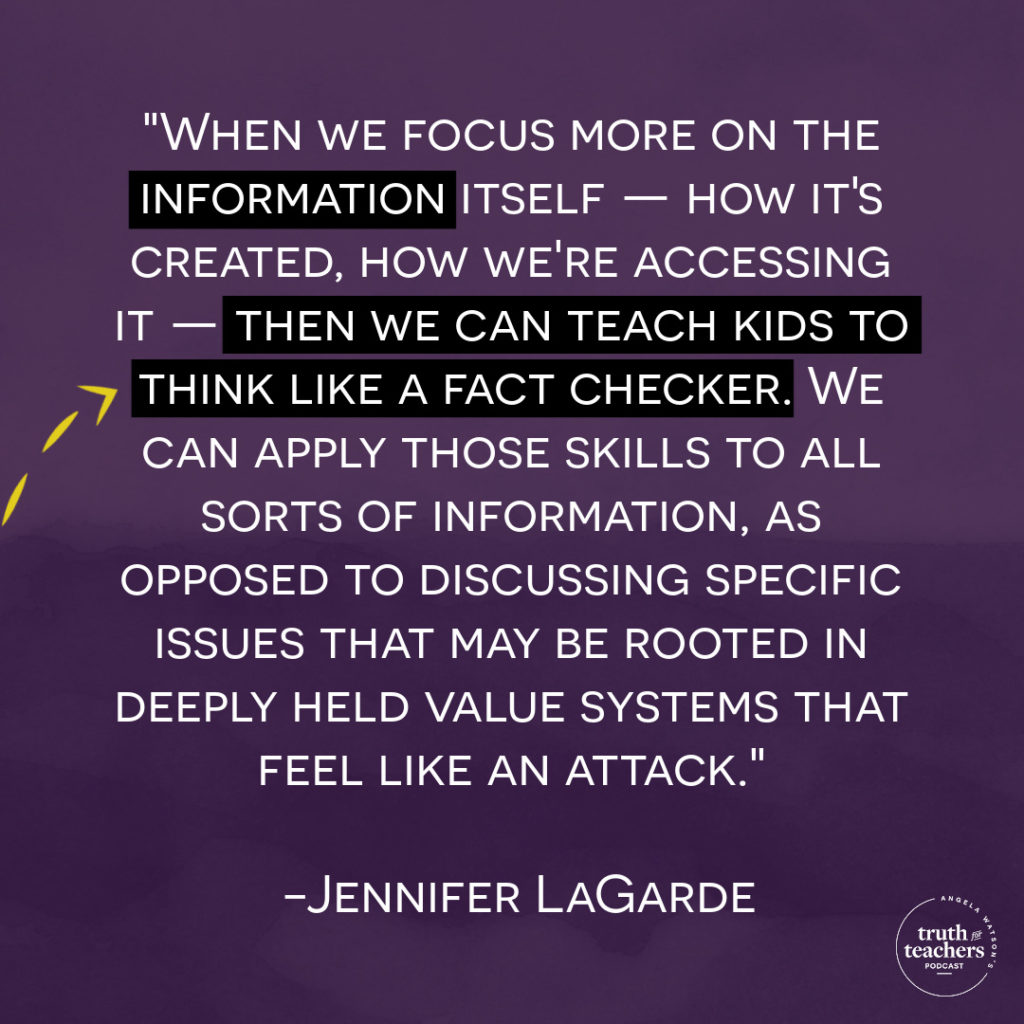 Truth For Teachers - How to teach critical thinking and information ...